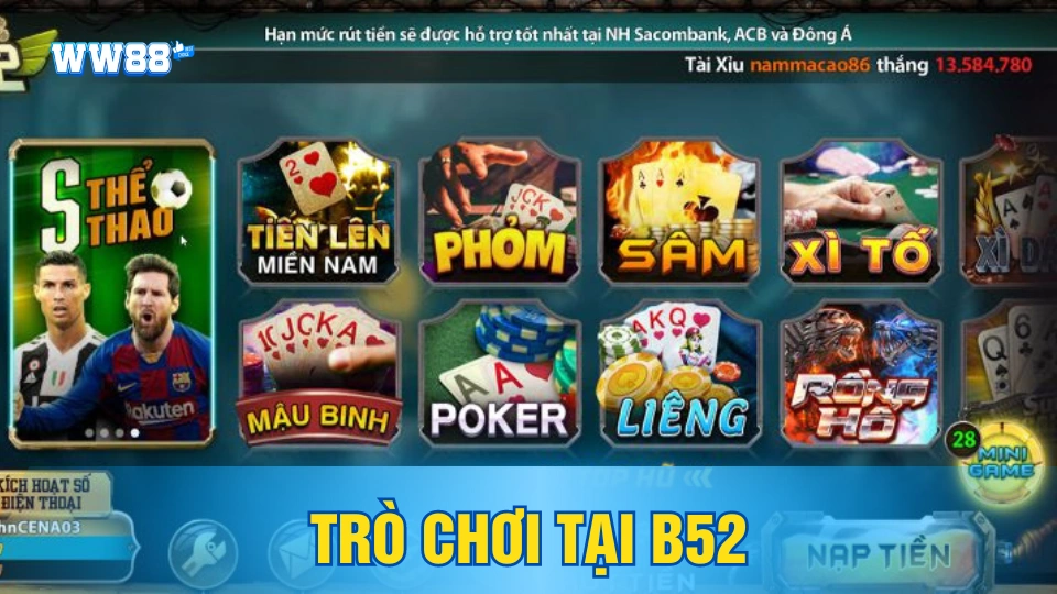 Trò chơi có tại game b52